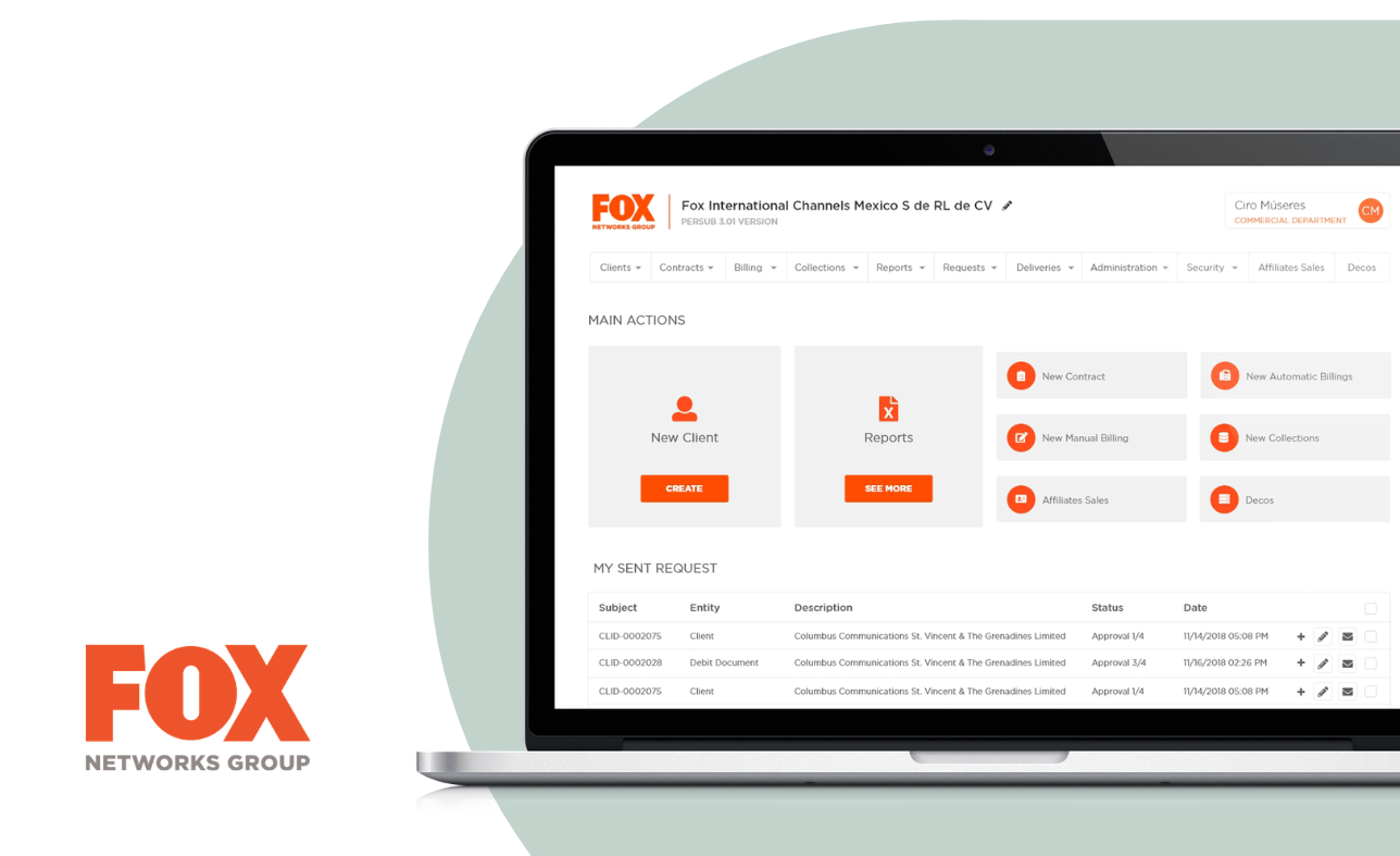 Sales process automation for Fox International LATAM
